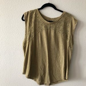 Sage green top